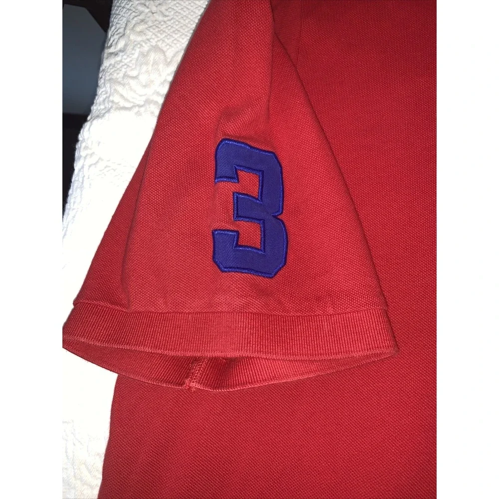 POLO Ralph Lauren Shirt Mens Red Big Pony Short Sleeve Cotton‎ 3XL 3xlt Tall